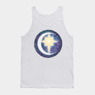 Star Moon Galaxy Tank Top